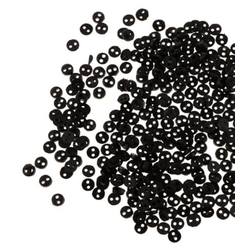 50 schwarze Mini-Knöpfe für DIY-Puppenkleidung, runde Mini-Knöpfe, Puppenkleidung, Scrapbooking, Dekoration, Nähzubehör, einfache Installation, klein in der Größe und geringes Gewicht, Nähknöpfe (5 mm 50 schwarze Mini-Knöpfe für DIY-Puppenkleidung, runde Mini-Knöpfe, Puppenkleidung, Scrapbooking, Dekoration, Nähzubehör, einfache Installation, klein in der Größe und geringes Gewicht, Nähknöpfe (5 mm von Enyolidimk