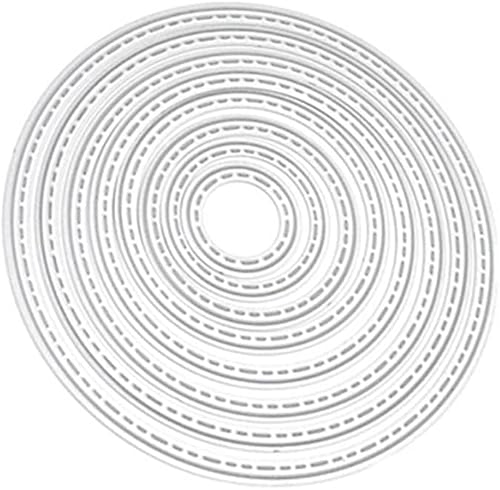 Kreis-Stanzformen für Kartenherstellung, Scrapbooking, Schablonen für DIY-Fotoalbum, dekorative Prägepapier-Stanzschablonen, 8 Stück Kreis-Stanzformen für Kartenherstellung, Scrapbooking, Schablonen für DIY-Fotoalbum, dekorative Prägepapier-Stanzschablonen, 8 Stück von Enyolidimk