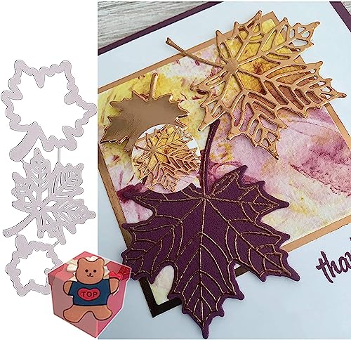 Enyolidimk Metall-Stanzform aus Ahornblatt, 3-teiliges Set, Metallschablonen, Dekoration, Prägeschablonen für Bastelarbeiten, Scrapbooking, Alben, dekorative Prägepapier-Stanzform, Kartenherstellung Enyolidimk Metall-Stanzform aus Ahornblatt, 3-teiliges Set, Metallschablonen, Dekoration, Prägeschablonen für Bastelarbeiten, Scrapbooking, Alben, dekorative Prägepapier-Stanzform, Kartenherstellung von Enyolidimk