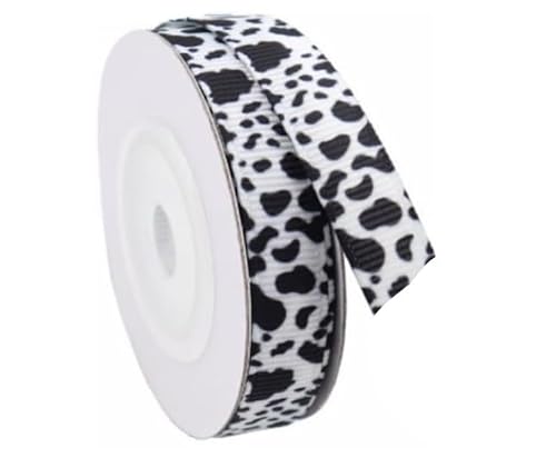 Ripsband mit Tierdruck, Kuhkunst, 1 cm, Weiß / Schwarz, Geschenkpapier für Geschenkverpackung, Schleifenherstellung, Geschenkband, 20 Meter Ripsband mit Tierdruck, Kuhkunst, 1 cm, Weiß / Schwarz, Geschenkpapier für Geschenkverpackung, Schleifenherstellung, Geschenkband, 20 Meter von Enyolidimk