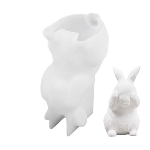 Eoixuqba 3D-Osterhasen-Silikonform – 10,8 cm, wiederverwendbare 3D-Hasen-Kerzenformen, Silikon, Epoxidharz, Gießen, Anfängerfreundliche Silikonform für Fondant, Seife, 4 Stück Eoixuqba 3D-Osterhasen-Silikonform – 10,8 cm, wiederverwendbare 3D-Hasen-Kerzenformen, Silikon, Epoxidharz, Gießen, Anfängerfreundliche Silikonform für Fondant, Seife, 4 Stück von Eoixuqba