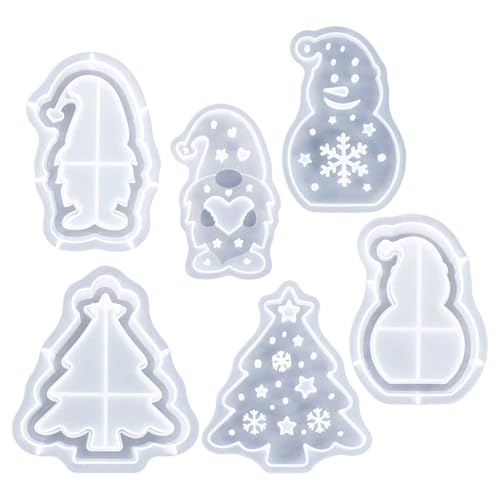 Eoixuqba Weihnachtsformen | 3D Epoxy Harz Gussformen Set,Beton Gussformen Kunst Handwerk Für Tischdekoration Hochzeitstisch Deko - Deko Für Tischdekoration Abendessen Hochzeit von Eoixuqba