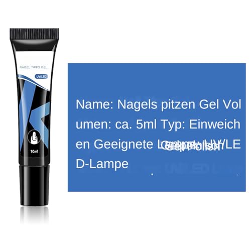 Eojpdji Gelnagellack, Nagelklebgel - Extra starker Nagelverlängerung Kleber Basismantel - Langlebige Tipps für Kunstdesign, Fingernagelpolierbasis für Anfänger und Fachleute von Eojpdji