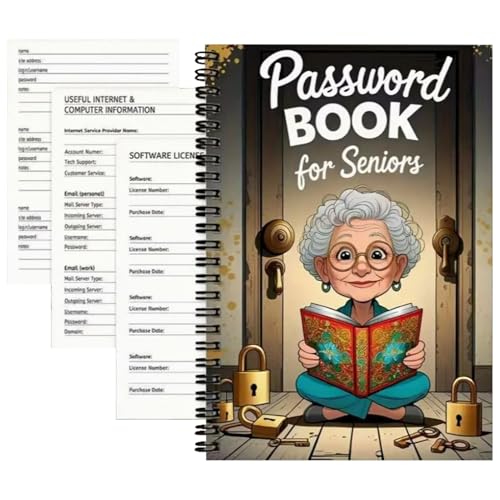 Eojpdji Schreibjournale - Cartoon Senioren Motiv Ringbuch - 72 Seiten Planer Für Jurastudenten Erwachsene Unterricht Feldnotizen Journal Arbeit von Eojpdji