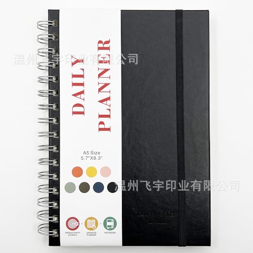 EooUooIP Planer-Spiralnotizbuch im A5-Format mit 120 Seiten, Niedlichem Blumenmuster,Langlebiges Hardcover-Tagebuch mit Gezielten Tagesplänen für eine Effiziente Fertigstellung. EooUooIP Planer-Spiralnotizbuch im A5-Format mit 120 Seiten, Niedlichem Blumenmuster,Langlebiges Hardcover-Tagebuch mit Gezielten Tagesplänen für eine Effiziente Fertigstellung. von EooUooIP