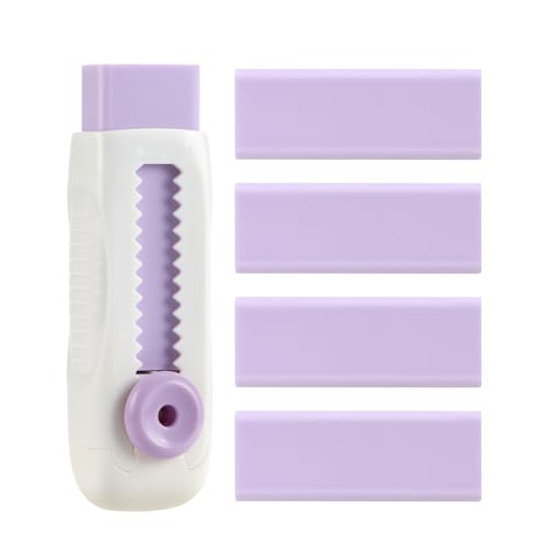 EooUooIP Retractable Radiergummi, No Marks No Retractable Radiergummis with Plastic Tülle Soft Pastell Color Matching for School Art Office Studio or Family Life von EooUooIP