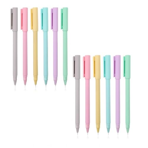 Gel-Tintenstifte, 6 Stück, 0,5 mm, glattes Schreiben, nachfüllbar, Gel-Tinte, Roll-Kugelschreiber für Kinder und Erwachsene, Notizen, Schreiben, Planungsprojekte Gel-Tintenstifte, 6 Stück, 0,5 mm, glattes Schreiben, nachfüllbar, Gel-Tinte, Roll-Kugelschreiber für Kinder und Erwachsene, Notizen, Schreiben, Planungsprojekte von EooUooIP