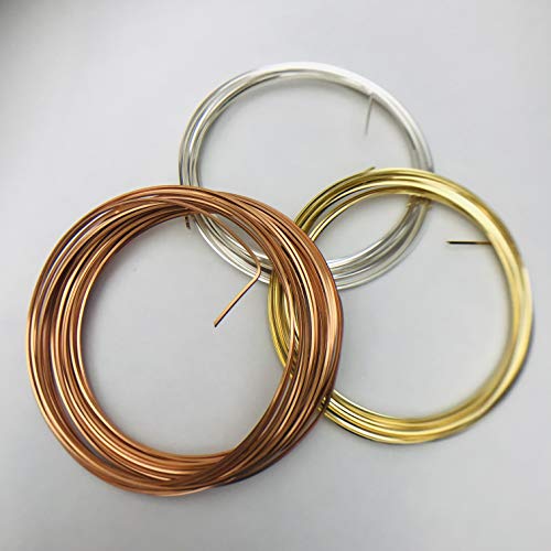 Quadratischer Draht, 21 Gauge, für Schmuck und Handwerk, Silber, Gold, Kupfer, Anlaufschutz von Eos Designs Studio