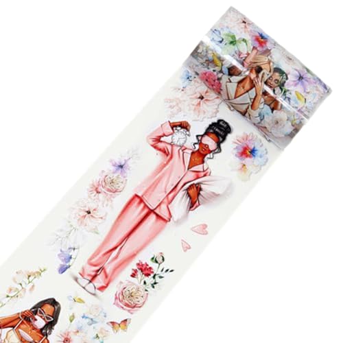 Eouayoree Bloom & Breites PET-Klebeband, Einzelrolle, Originelle Designs, Dekorative Blumenmädchen, Charaktere und Figuren, Klarer Klebstoff, Langlebig, Einfache Installation, Einfach zu Verwend Eouayoree Bloom & Breites PET-Klebeband, Einzelrolle, Originelle Designs, Dekorative Blumenmädchen, Charaktere und Figuren, Klarer Klebstoff, Langlebig, Einfache Installation, Einfach zu Verwend von Eouayoree