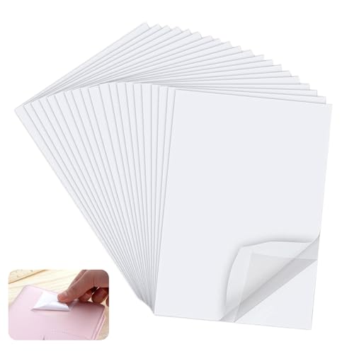 Eowppue 20 Stück Doppelseitige Klebefolie zum Aufbügeln,A4 Größe, weiß Büglefolie zum Aufbügeln aus Stoff, permanente Haftfolie Eowppue 20 Stück Doppelseitige Klebefolie zum Aufbügeln,A4 Größe, weiß Büglefolie zum Aufbügeln aus Stoff, permanente Haftfolie von Eowppue