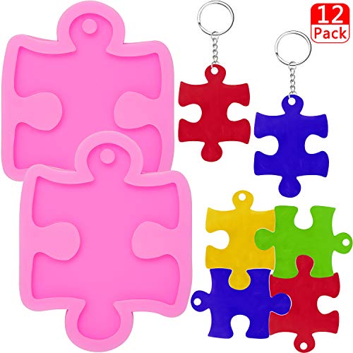 Eowppue Epoxidharz Formen 2 Stück Puzzle Epoxidharz Formen Silikon Mit 10 Schlüsselringe Harzformen Silikon Für Herstellung Von Schlüsselbund Eowppue Epoxidharz Formen 2 Stück Puzzle Epoxidharz Formen Silikon Mit 10 Schlüsselringe Harzformen Silikon Für Herstellung Von Schlüsselbund von Eowppue