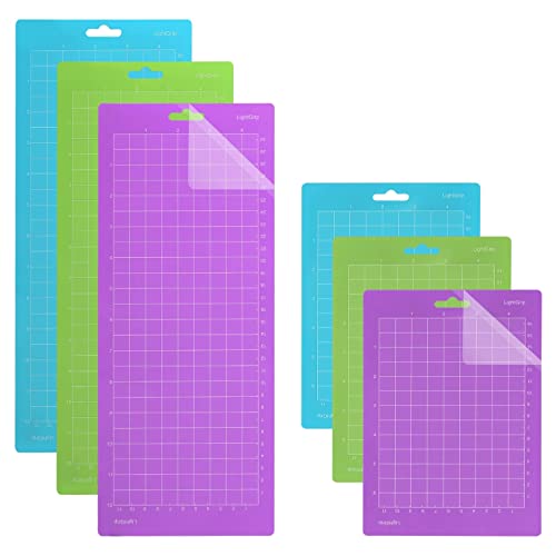 Eowppue Schneidematte für Cricut 6 Stück Schneidematte 4,5" X 12"+ 4,5" X6,5 Standardgrip rutschfeste und Langlebige Schneidematte Flexibler Rutschfester Ersatz Vinyl Haftende Eowppue Schneidematte für Cricut 6 Stück Schneidematte 4,5" X 12"+ 4,5" X6,5 Standardgrip rutschfeste und Langlebige Schneidematte Flexibler Rutschfester Ersatz Vinyl Haftende von Eowppue