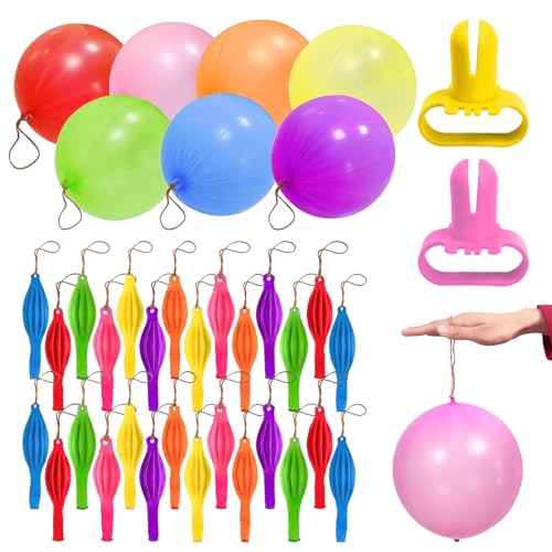 Punch Luftballons,Luftballons groß – 50 Stück Party Luftballons Set – 30x 40cm + 20x 30cm – Mit 2 Ballon-Knoter – Bunte Latex Luftballons für Kindergeburtstag & Feste Punch Luftballons,Luftballons groß – 50 Stück Party Luftballons Set – 30x 40cm + 20x 30cm – Mit 2 Ballon-Knoter – Bunte Latex Luftballons für Kindergeburtstag & Feste von Eowppue
