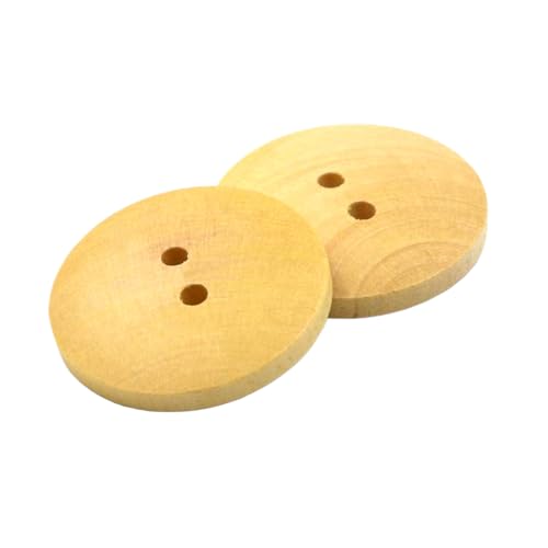 10mm/11,5mm/12,5mm/15mm/18mm/20mm/23mm/25mm runder Zweiloch-Holzknopf, Farbe 1, 25mm 10 Stk 10mm/11,5mm/12,5mm/15mm/18mm/20mm/23mm/25mm runder Zweiloch-Holzknopf, Farbe 1, 25mm 10 Stk von Eoyajsze