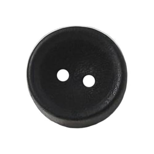 10mm/11,5mm/12,5mm/15mm Zwei-Loch-Holzknopf, dekorative Schnalle, 6 Stück, Tiefer Kaffee, 12,5mm 6 Stk von Eoyajsze