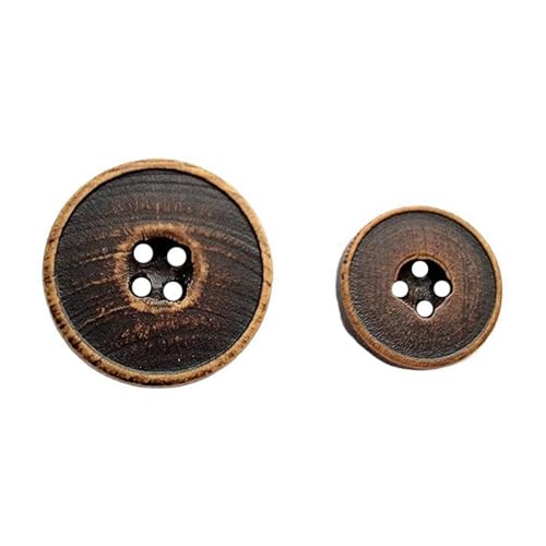 10mm/11,5mm/15mm runder Holzknopf, Dunkler Kaffee, 15mm 10 Stk 10mm/11,5mm/15mm runder Holzknopf, Dunkler Kaffee, 15mm 10 Stk von Eoyajsze