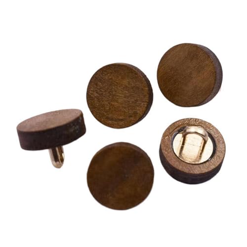 10mm-22mm runde Holzknöpfe 10 Stk, Farbe 12, 10mm 10 Stk von Eoyajsze