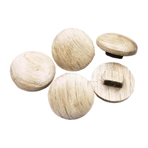 10mm-22mm runde Holzknöpfe 10 Stk, Farbe 6, 15mm 10 Stk von Eoyajsze