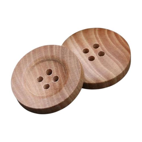 10mm-25mm Holzknöpfe, Farbe 2, 20mm 20 Stk von Eoyajsze