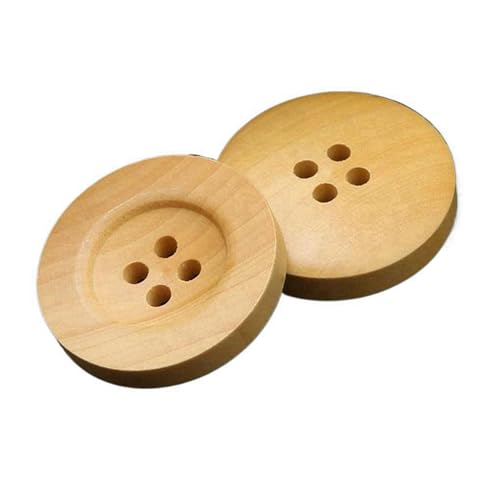 10mm-25mm Holzknöpfe, Farbe 3, 11,5mm 10 Stk von Eoyajsze