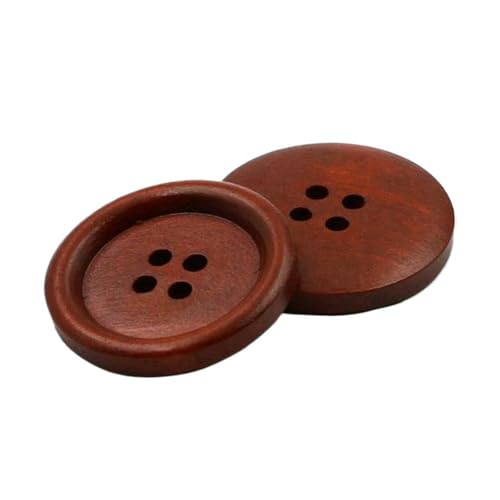 10mm-38mm runde Holzknöpfe, Farbe 11, 12,5mm 10 Stk von Eoyajsze