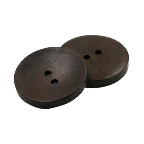 10mm-38mm runde Holzknöpfe, Farbe 17, 25mm 6 Stk von Eoyajsze