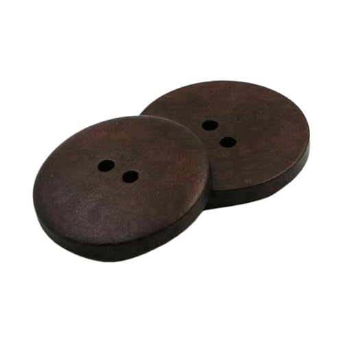 10mm-38mm runde Holzknöpfe, Farbe 18, 22,5mm 6 Stk von Eoyajsze