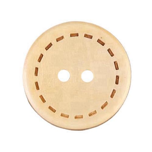 10mm-38mm runder Holzknopf mit zwei Löchern, 10 Stk, Farbe 3, 11,5mm 10 Stk von Eoyajsze