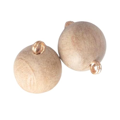 10mm Holzkugelknöpfe 10 Stk, Farbe 2, 10mm 10 Stk von Eoyajsze