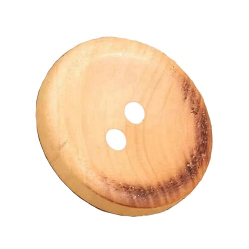 11,5mm/15mm/17mm/20mm/25mm dekorative Holzknöpfe, Farbe 1, 25mm 8 Stk von Eoyajsze
