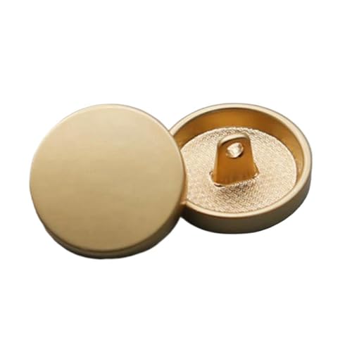 11,5mm-30mm glänzende Metallknöpfe, runde, flache Knöpfe, Mattgold, 30mm 6 Stk von Eoyajsze