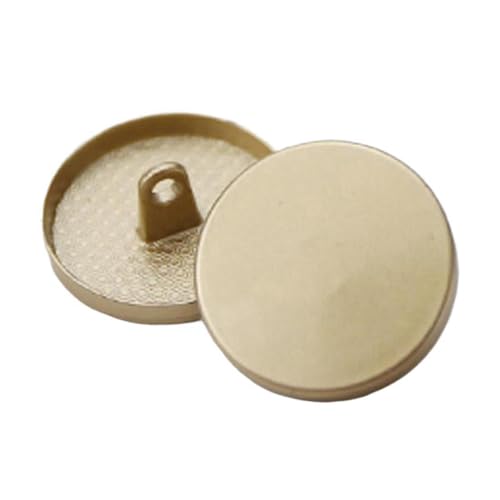 11mm/12mm/15mm/18mm/20mm/23mm/25mm/28mm/30mm flacher Metallknopf, P-Mattgold, 20mm 6 Stk von Eoyajsze