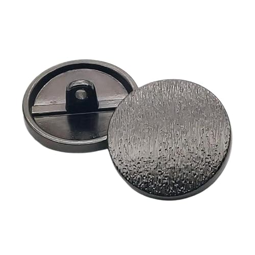 11mm/12mm/15mm/18mm/20mm/23mm/25mm/28mm/30mm flacher Metallknopf, Z-schwarz Grau, 25mm 4 Stk 11mm/12mm/15mm/18mm/20mm/23mm/25mm/28mm/30mm flacher Metallknopf, Z-schwarz Grau, 25mm 4 Stk von Eoyajsze