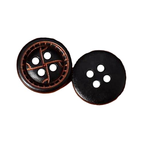 11mm runder Holzknopf, Farbe 9, 11mm 20 Stk von Eoyajsze