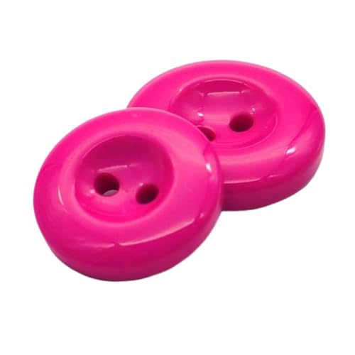 12,5mm-34mm runde Harzknöpfe mit zwei Löchern, Farbe 7, 28mm 7 Stk von Eoyajsze