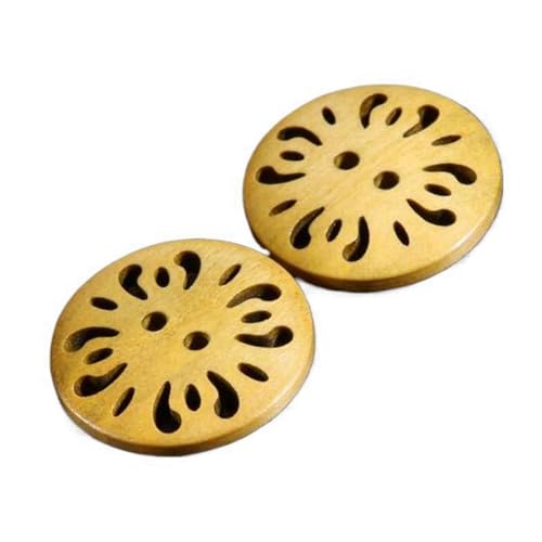 12,5mm-38mm Holzknöpfe, runde Knöpfe, Farbe 5, 18mm 10 Stk von Eoyajsze