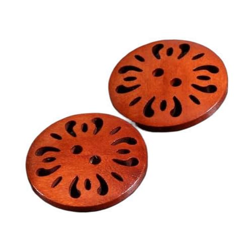 12,5mm-38mm Holzknöpfe, runde Knöpfe, Farbe 6, 20mm 10 Stk von Eoyajsze