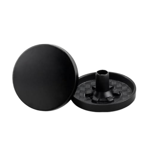 12mm/15mm/17mm/20mm/22mm/25mm Metall-Kleiderknopf zum Aufstecken, Mattschwarz, 25mm 6 Stück-501 von Eoyajsze