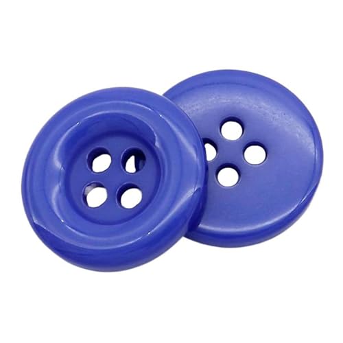 15-30mm runde Harzknöpfe mit vier Löchern, Farbe 18, 25mm 10 Stk von Eoyajsze