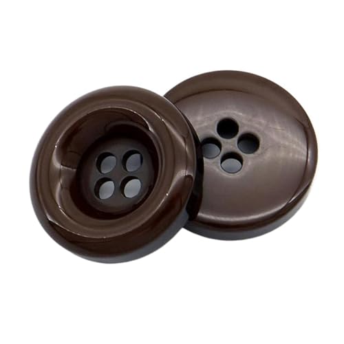 15-30mm runde Harzknöpfe mit vier Löchern, Farbe 3, 30mm 6 Stk von Eoyajsze