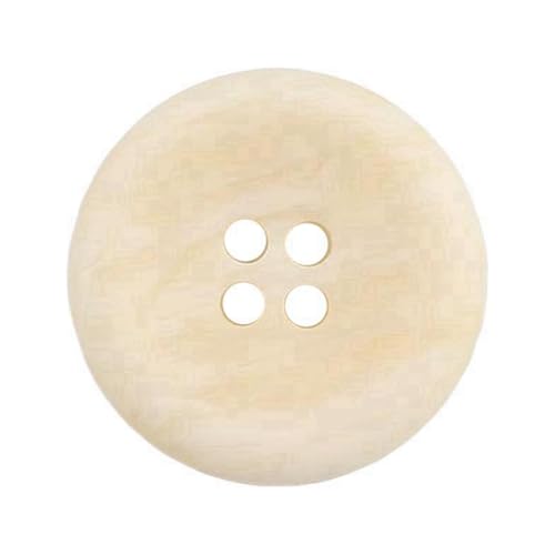 15mm/18mm/20mm/23mm/25mm dekorative Holzknöpfe mit runden vier Löchern, Farbe 1, 23mm 20 Stk von Eoyajsze