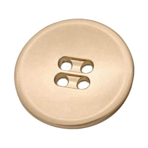 15mm/18mm/20mm/23mm/28mm Goldknopf runder Metallknopf mit vier Löchern, Gold, 18mm 3 Stk von Eoyajsze