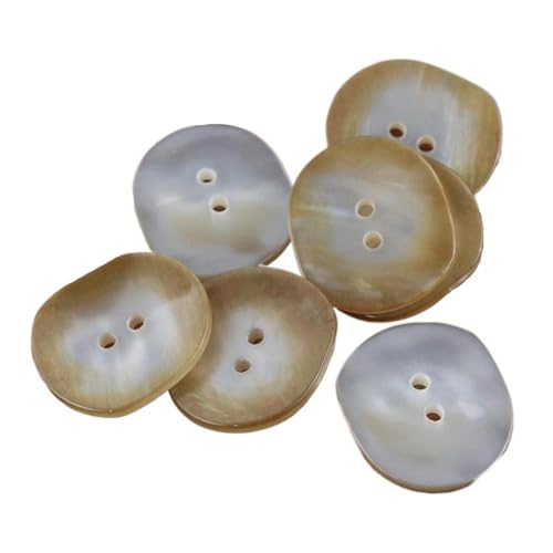 15mm-30mm Zweiloch-Harzknöpfe, Khaki, 15mm 6 Stk von Eoyajsze