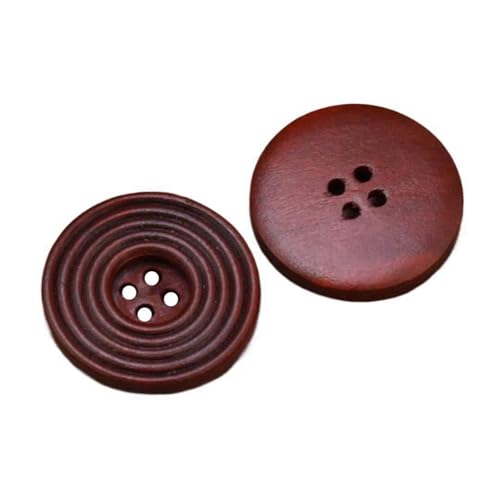 9mm-38mm runde Holzknöpfe, Farbe 12, 11,5mm 20 Stk von Eoyajsze