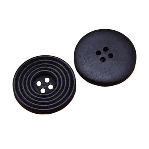 9mm-38mm runde Holzknöpfe, Farbe 14, 18mm 10 Stk von Eoyajsze