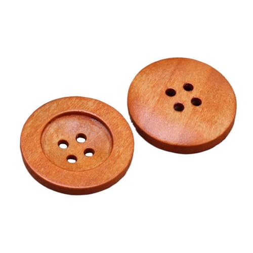 9mm-38mm runde Holzknöpfe, Farbe 2, 22,5mm 20 Stk von Eoyajsze
