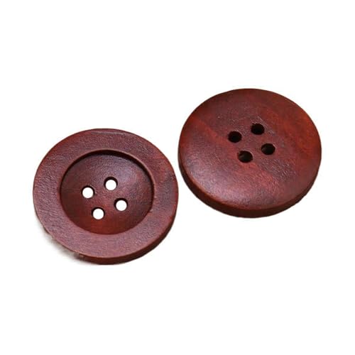 9mm-38mm runde Holzknöpfe, Farbe 5, 9mm 20 Stk von Eoyajsze