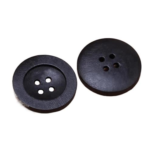 9mm-38mm runde Holzknöpfe, Farbe 7, 34mm 10 Stk von Eoyajsze