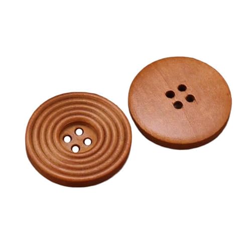 9mm-38mm runde Holzknöpfe, Farbe 9, 20mm 20 Stk von Eoyajsze
