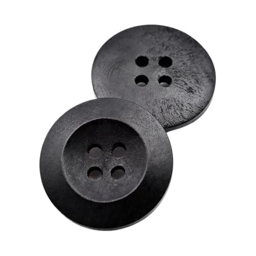 9mm-40mm runde Holzknöpfe, Farbe 10, 22mm 15 Stk von Eoyajsze